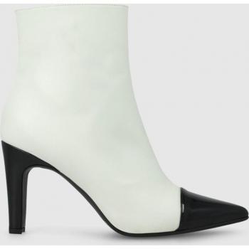 Botines de mujer combinados en piel y charol Lodi