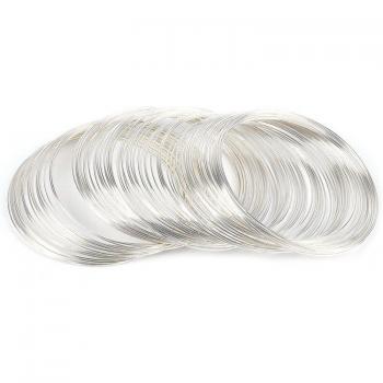 100 rolls Rhodium/Gold/Silver Plated 0.6MM Steel Wire for DIY Jewelry