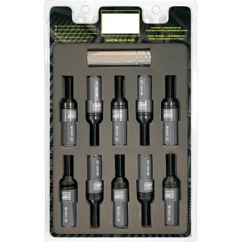 OMP 28 mm M14 x 1.25 Screw Kit Silver