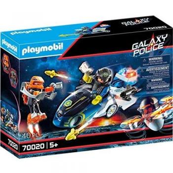 Playmobil Galaxy Police Motorcycle with Lights