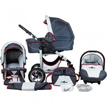 Bergsteiger Kombi-Kinderwagen Capri 3in1 Komplettset 10-teilig