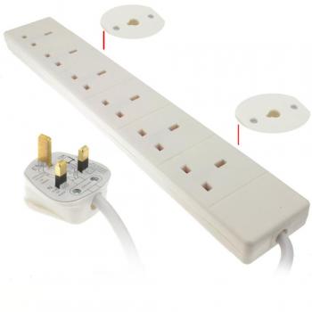 Kenable 6 Gang UK 13A Trailing Socket Extension Lead 5m