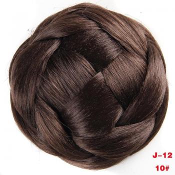 Braided Synthetic Hair Bun Pad 10*6cm 60g