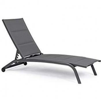 Lettino Reclinabile in Textilene Antracite