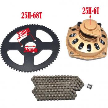 Mini Moto Pocket Bike Drive System with 25H or T8F Chain