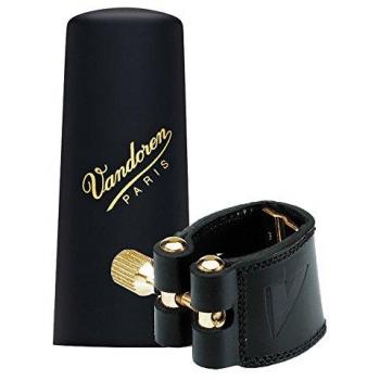 Cuir Soprano Sax Ligature, Leather with Plastic Cap – Vandoren