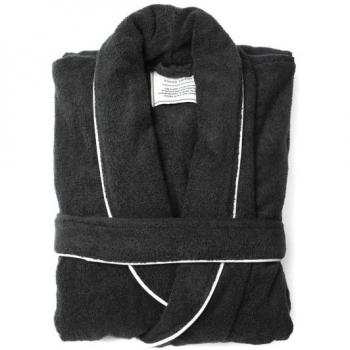 VINGA Harper Bademantel S/M in grau