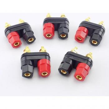 4mm Dual Banana Plug Terminals Red Black