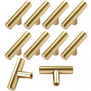 Pomelli d’epoca oro 10 unità per cassetti e armadi