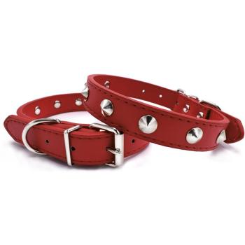 COLLEDA CANINA ROSA PUNK CON BORCHIE FINE