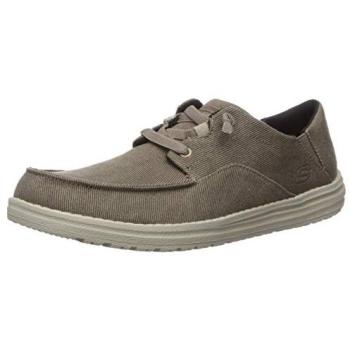 Skechers Men’s Volgo Brown Shoes – Melson Model, Size 9, Easy Clean