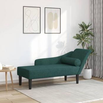 Sedia Lunga a Cuscini Verde scuro