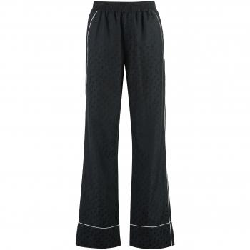 Off-White Black Silk Trousers for Women Size 40