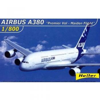 Miniatura Assemblata Airbus A380 Heller Prima Volata Scala 1:800