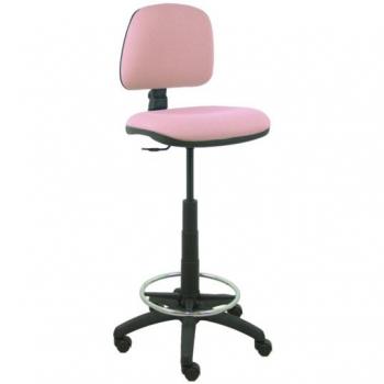 P&C Taburete PB710RN Rosa Ergonómico Regulable Diseño Moderno