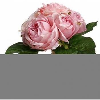 Set di 9 Rose Artificiali Rosa – Alta 30cm, Atmosphera Casa