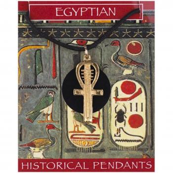 Élégance Rétro Égypte – Collier Doré Noir à Croix – 30x15 mm