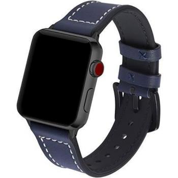 GerbGorb Cinturino in Pelle & Silicone – Apple Watch 3‑5, SE, 6‑7