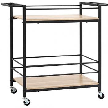 HOMCOM Küchenwagen mit Rollen natur 82L x 40B x 75H cm