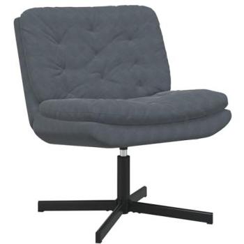 Relax Chair Vidaxl: Terciopelo Gris Oscuro, Dimensiones 63x75x76 cm