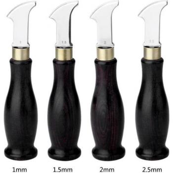 Shallow Groove Press Line Tool for Leathercraft