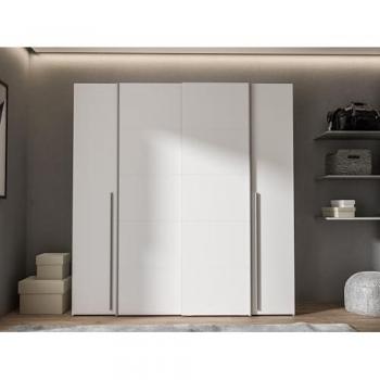 Forte White Rotating Shelf Cabinet – 200.1 × 210 × 61.2 cm