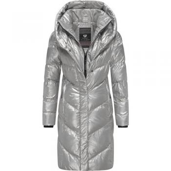Ragwear Damen Wintermantel Natalka Bling in schimmernder Optik