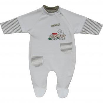 Schnizler Unisex Baby Schlafstrampler Nicki, Gr. 50, Beige
