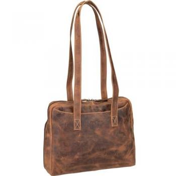 Shopper Verde Antico Marrone