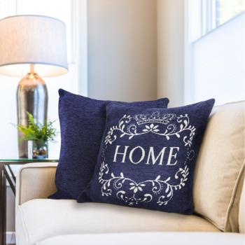 New Edge Blinds Navy Cushion Cover 43x43 cm