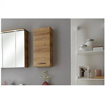 Quickset 919 Light Brown Bathroom Cabinet Wall Mount 70cm H x 30cm W x 20cm D