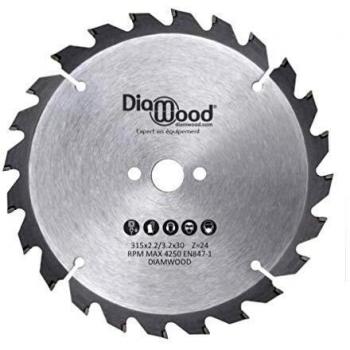 Lame de scie circulaire Diamwood D. 315 x Al. 30 x ép. 3,2/2,2 mm Z24 Alt + AR