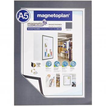 Magnetoplan 1131101 Magnetrahmen Grau DIN A5