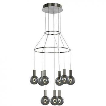 Modern Aria Hanging LED Pendant in Satin Texture