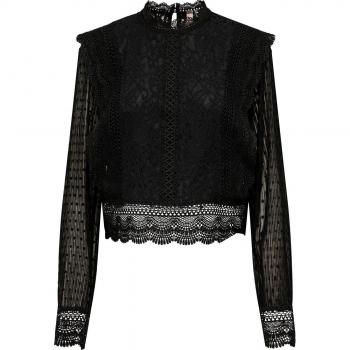 Camicetta donna Only Onleliana nera