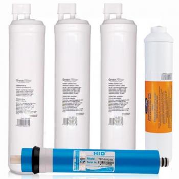 Green Filter CS Ionfilter‑Set (4 Ersatz) – Umkehrosmose, Nachfilter M 1/4‑ Membran