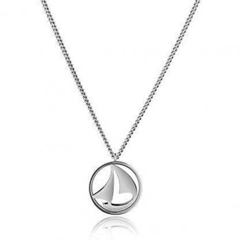 Collier plaqué argenté Paul Hewitt avec Pendentif Bateau à Voile