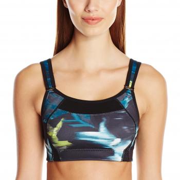 New Balance Mujer Sujetador Deportivo Impresión Urbana Shockingly Unshocking 34DD