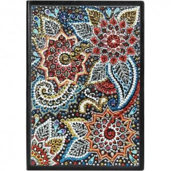 Cahier Diamant Fleur Résine Strass