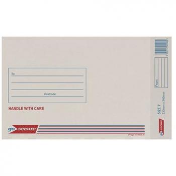 GoSecure Bubble Lined Envelope Size 7 230x340mm White Pack of 20 PB02129