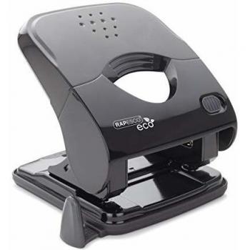 Rapesco ECO X5-40ps Less Effort 2 Hole Punch Black