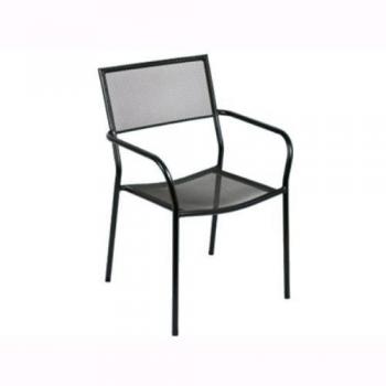 Chaire Acier Noir Kiwi – Modèle Defibrico