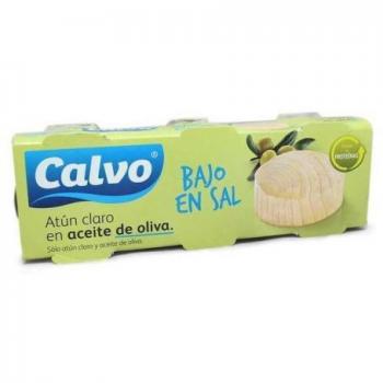 Atún Calvo 3 Latas en Aceite de Oliva Bajo en Sal