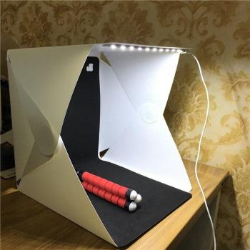 LED Light Portable Folding Photography Lightbox with Magnetic Design