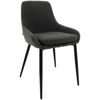 Lot de Chaises Modernes en Tissu Gris