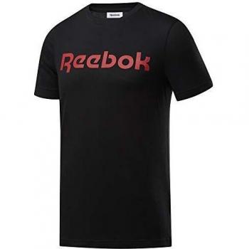 Reebok Herren-TSG Linear Read Unterhemd, Schwarz, M