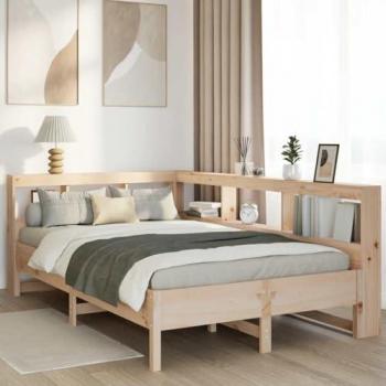 Cama cama-shelf de pino sólido 120x200 cm