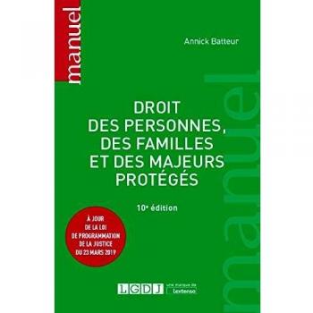 Droit des personnes, des familles et des majeurs protégés