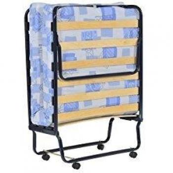 Lit de repos pliant sur roulettes, 120x190 cm