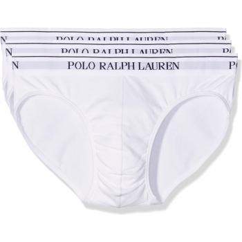 Slip de Hombre Ralph Lauren, Pack de 3, Blanco, Medium